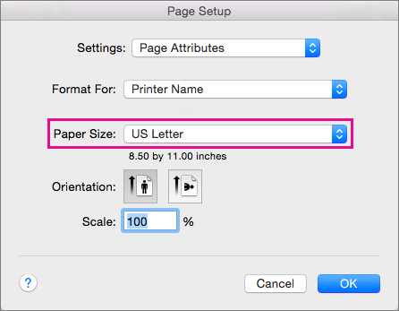 statement paper size for microsoft word for mac